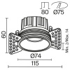 Встраиваемый светильник Technical DL058-12W3K-TRS-BS