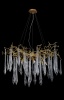 Каскадная люстра Crystal Lux REINA SP8 D1000 GOLD PEARL