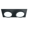 Светильник GX53 ART INFINITY DUO чёрный, встраиваемый, 220*110 мм, 30 шт/кор