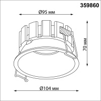 359860 NT Светильник 18Вт 2700/3200/4000К 220-240В IP44 WIR