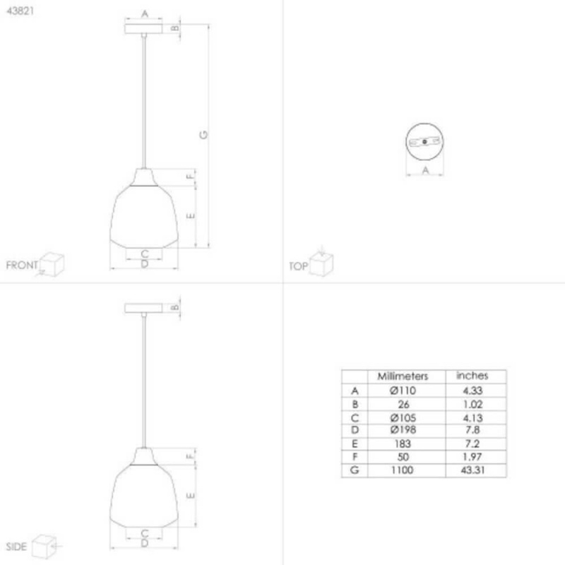 Подвесной светильник EGLO 43821