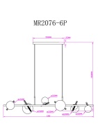 Подвесная люстра MyFar MR2076-6P