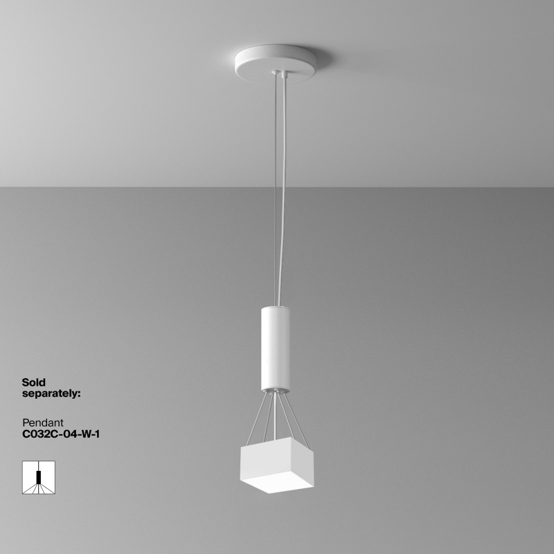 Накладной светильник Maytoni C032CL-12W4K-SQ-W