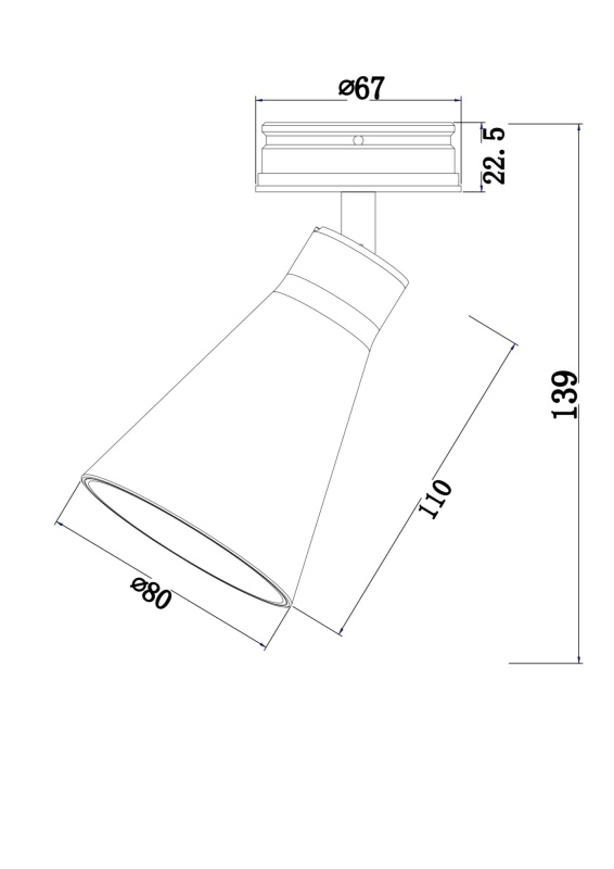 Встраиваемый светильник Technical C060CL-01W