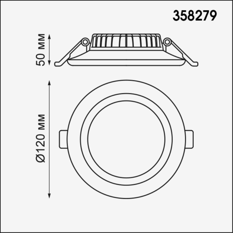 358279 NT Светильник 12Вт 4000К 85-265В IP20 SPOT