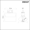 358327 PORT NT19 274 черный Трехфазный трековый свтильник IP33 LED 4000К 13W 110-265V EOS