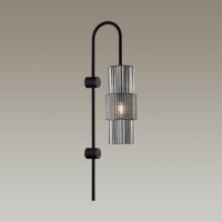 5016/1W MODERN ODL23 405 черный/дымчатый металл/стекло Бра E14 1*40W PIMPA