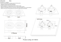 Встраиваемый светильник Crystal Lux CLT 002C2 WH