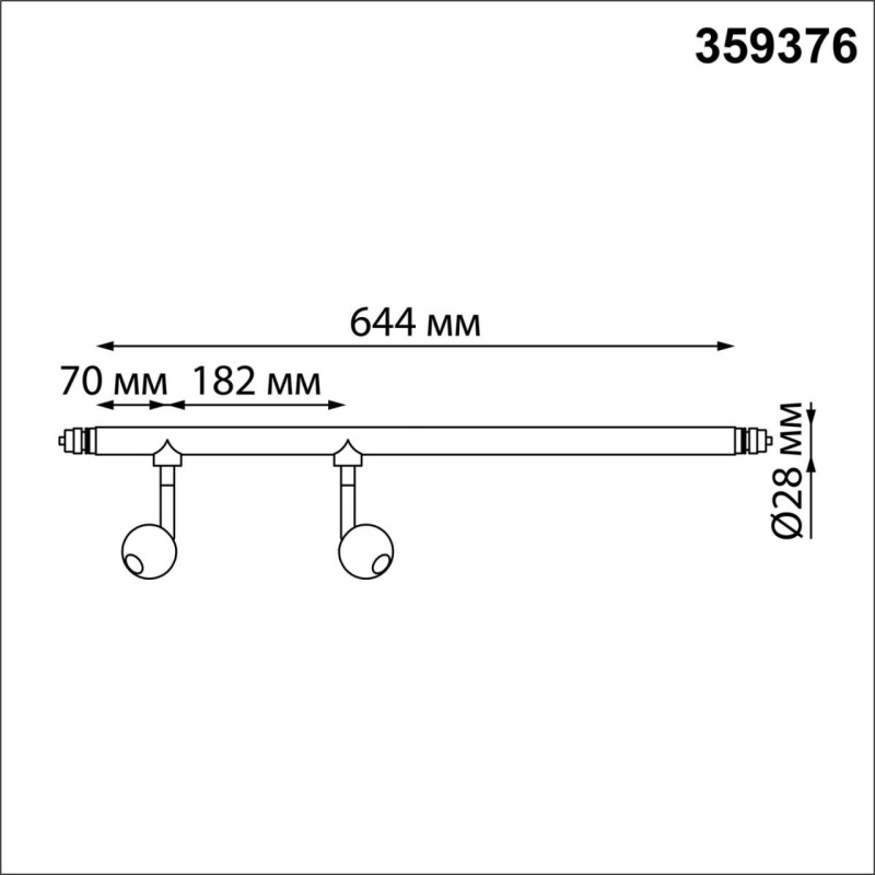 359376 NT Светильник LED 14Вт 3000-6000К 48В IP20 KONST