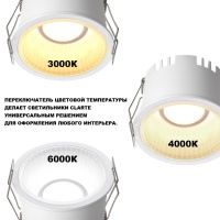 359875 NT Светильник 12Вт 3000/4000/6000К 100-265В IP20 WIR