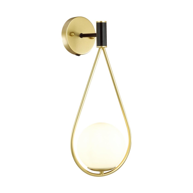 4810/1W PENDANT ODL21 415 золтой/черный/белый Бра с выкл. E14 1*40W FLARI