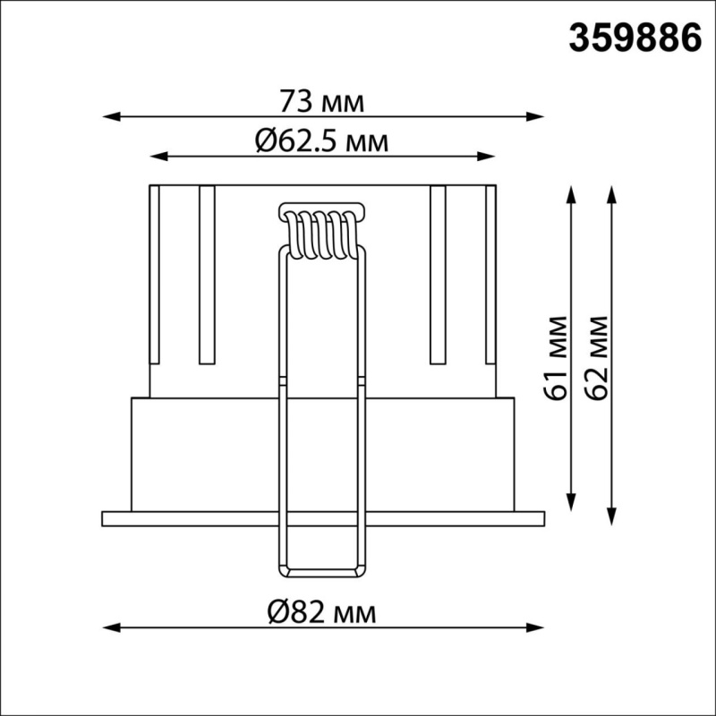 359886 NT Светильник 10Вт 3000/4000/6000К 100-265В IP20 WIR