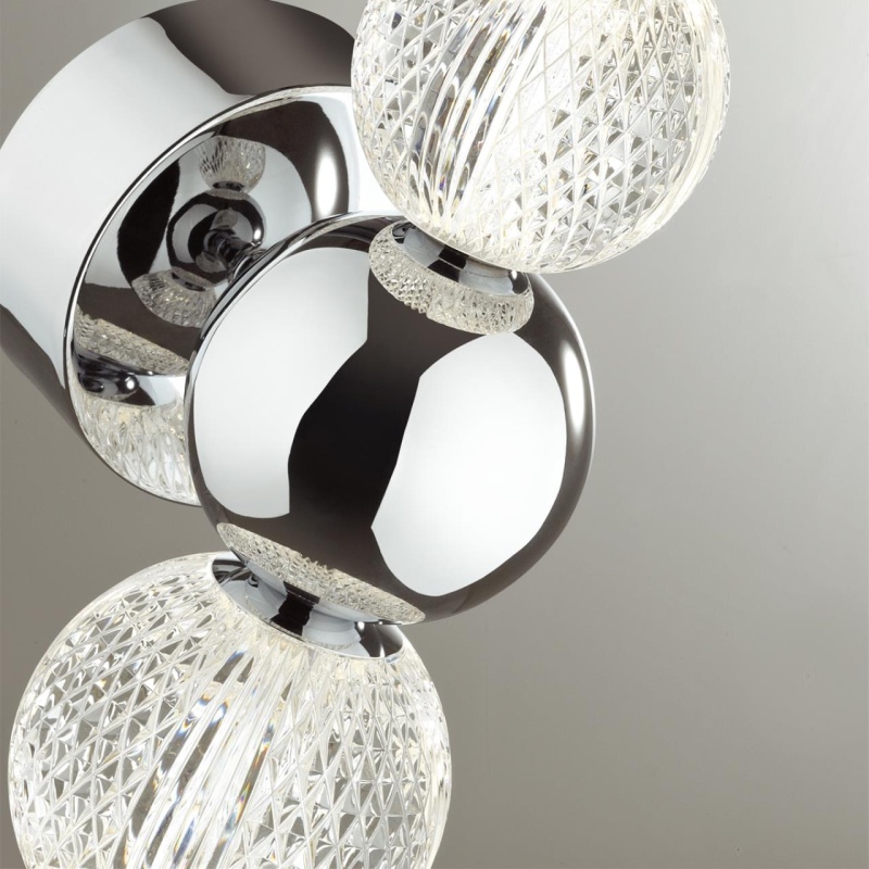 5007/7WL L-VISION ODL23 573 хром/прозрачный/металл/акрил Бра LED 7W 4000K 380Лм CRYSTAL