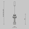 Подвесной светильник Maytoni MOD253PL-L18BS3K1