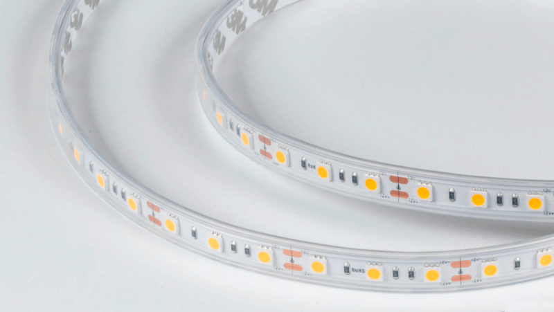 DesignLed Светодиодная лента 14.4Вт 12В IP65 теплое свечение белое, DSG560-12-WW-65