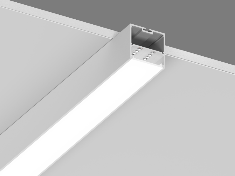 DesignLed Подвесной/накладной алюминиевый профиль Design LED LS 5050, 2500 мм, белый, LS.5050-W-R