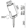 Ландшафтный светильник Outdoor O050FL-L30W3K