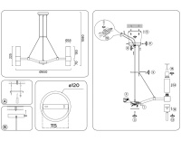 Подвесная люстра Ambrella Light LH55114