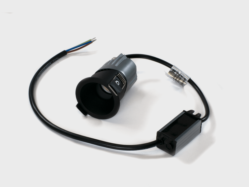 SWG Standart Светильник встраиваемый 7Вт 55° IP65 черный 3000К поворотный RC-D52-7-BL-WW65