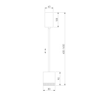 Подвесной светильник Elektrostandard 50243 LED 12W 4200K золото