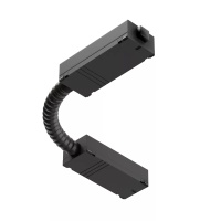 COLIBRI трековый угловой коннектор (гибкий) 220V чёрный, 100 шт/кор