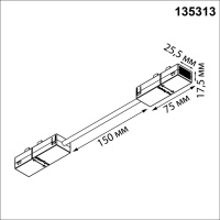135313 NT Соединитель токопроводящий "L" 90-240В IP20 PORT