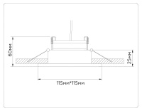 Встраиваемый светильник Ambrella Light TN52342