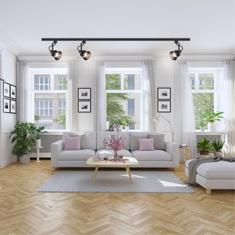 370548 PORT NT19 251 черный Светильник трековый однофазный трехжильный IP20 GU10 50W 230V VETERUM