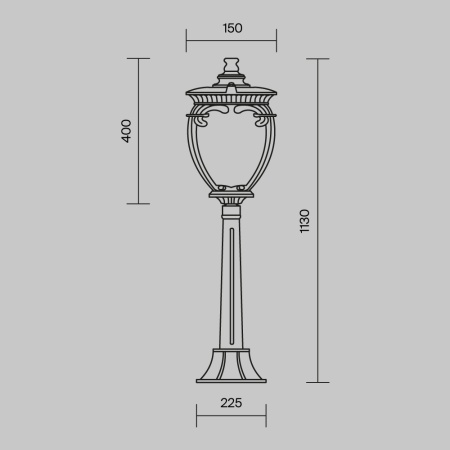 Ландшафтный светильник Outdoor O414FL-01BZ1