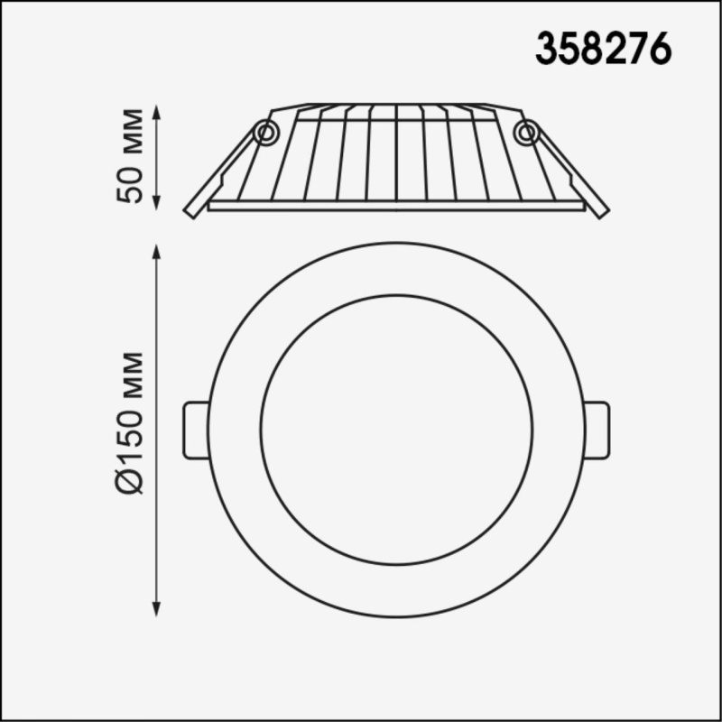 358276 NT Светильник 12Вт 4000К 100-240В IP20 SPOT