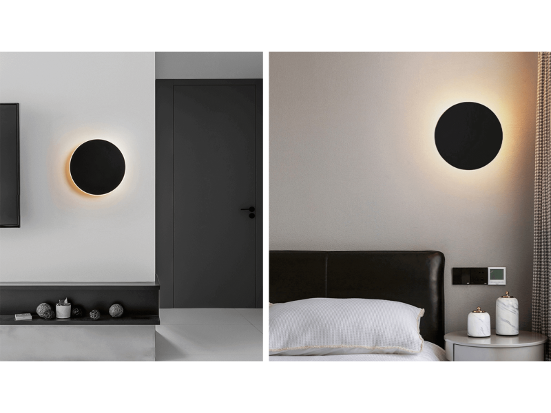 DesignLed Бра декоративное , Черный, 7Вт, 3000K, IP20, ML-R200-BL-WW