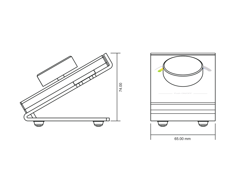 EasyDim Радио пульт DESK-RGB с валкодером на 1 зону для RGB ленты, DESK-RGB