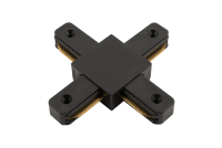 SWG Standard X-Коннектор для однофазных накладных трековых систем, черный,KXZ-BL-X
