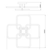 Накладная люстра Escada 10279/4LED