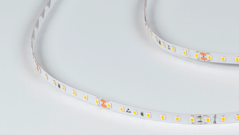 DesignLed Светодиодная лента LUX, 2835, 98 LED/м, 10 Вт/м, 24В, IP33, Теплый белый (3000K), DSG298-24-WW3-33