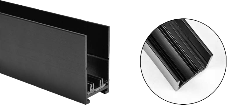COLIBRI трековый шинопровод 220V чёрный, 2000*31*57 мм, 5 шт/кор