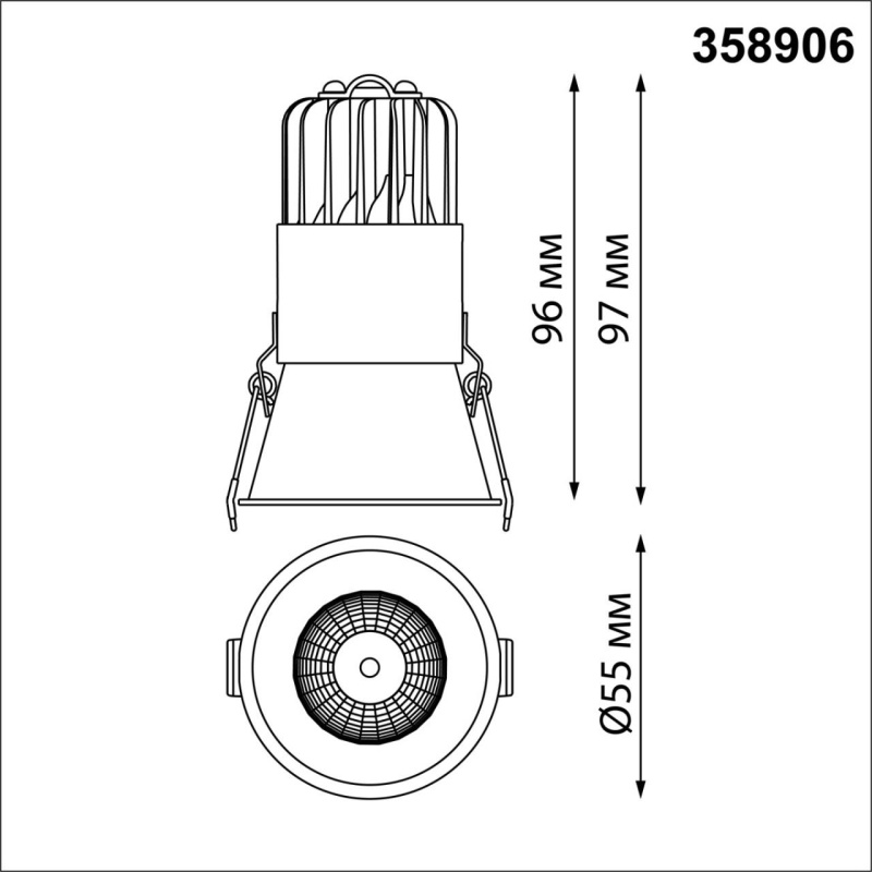 358906 NT Светильник 7Вт 3000/4000/6000К 220В IP20 SPOT