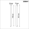 358841 PORT NT22 260 черный Светильник трехфазный трековый светодиодный IP20 LED 4000K 40W 220V ITER