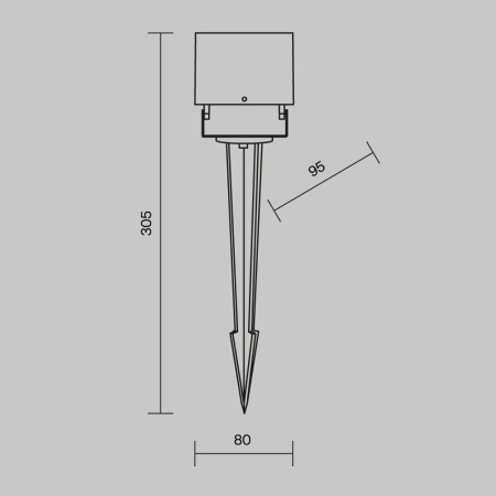 Ландшафтный светильник Outdoor O309FL-L8B3K