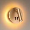 3913/9WL HIGHTECH ODL20 471 золот/металл Настен.св-к с лампой д/чтения с выкл LED 9W 3000K 220V BEAM