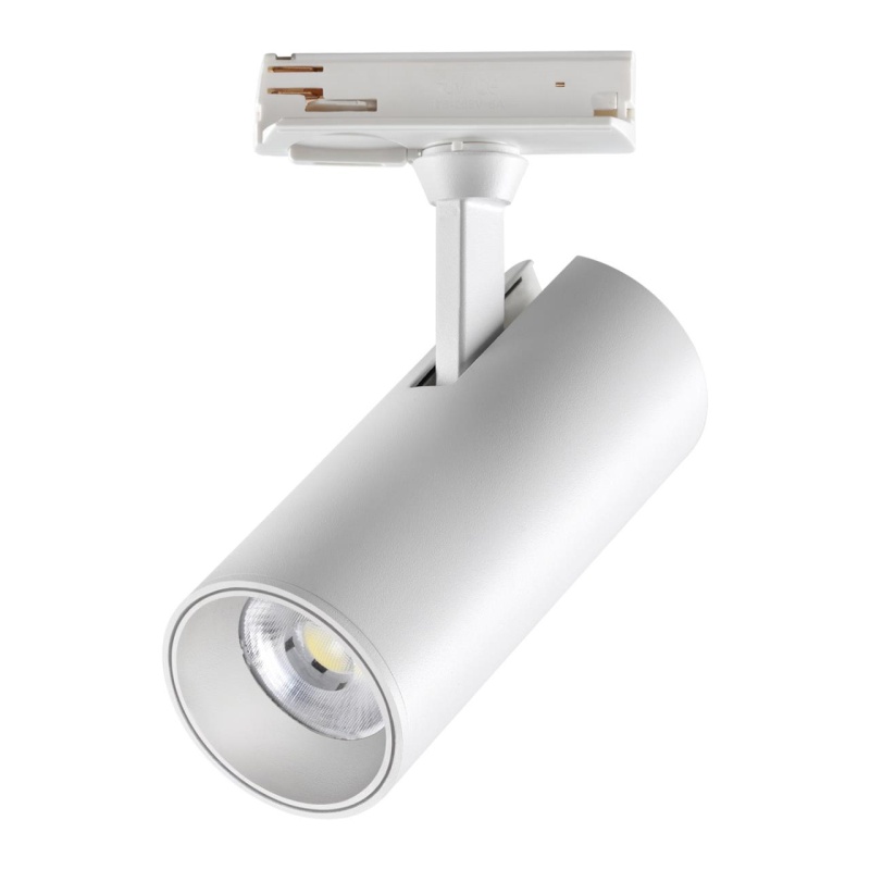 359159 PORT NT23 238 белый Светильник трековый однофазный трехжильный IP20 LED 24W 220V 3000К 2300Лм SELENE
