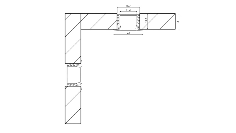 SWG Standard Профиль алюминиевый SWG, RC-2212