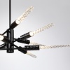 5459/28L L-VISION ODL_EX26 041 черный глянцевый/прозрачн./металл/стекло Люстра LED 28W (10*2.8W) 3000K 1260Лм KOLOS