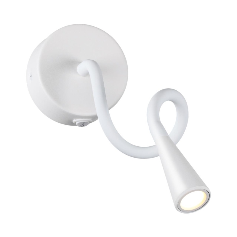 4255/3WL HIGHTECH ODL21 475 белый/металл Настен.светильник выкл на базе IP20 LED 3W 270Лм 3000K ODDS