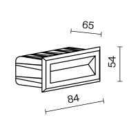 Подсветка для лестниц Outdoor O045SL-L3B3K