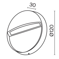 Подсветка для лестниц Outdoor O046SL-L3W3K