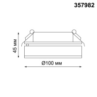 357982 NT Светильник LED 12Вт 3000К 220В IP20 SPOT