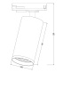 Трековый светильник Technical TR020-1-GU10-B