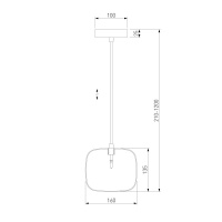 Подвесной светильник Eurosvet 50129/1 золото