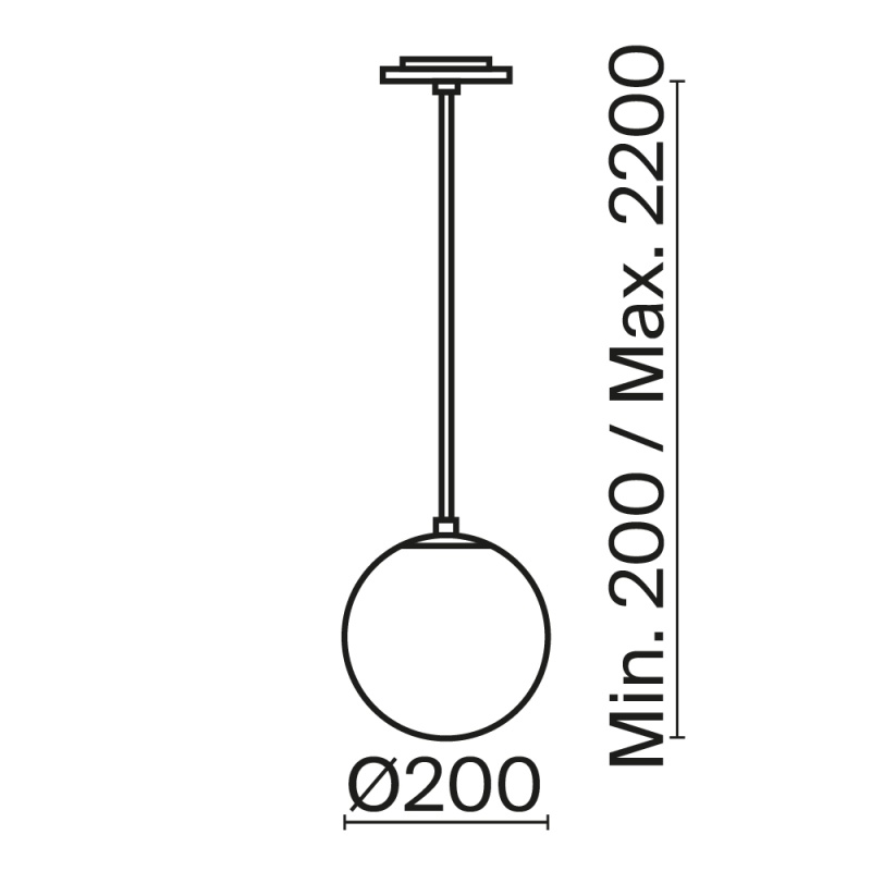 Подвесной светильник Maytoni P039PL-5W4K-20INS-B
